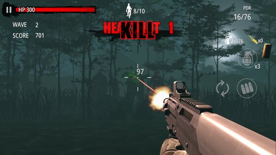 Zombie Hunter D-Day 1.0.909. Скриншот 4