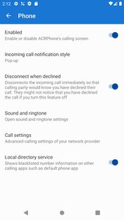 ACR Phone 0.368. Скриншот 6