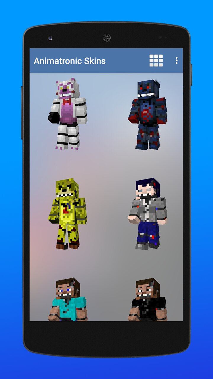 Скачать Скины аниматроников MCPE 5.0 для Android