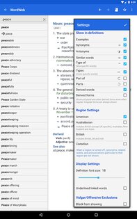 WordWeb 5.52. Скриншот 9