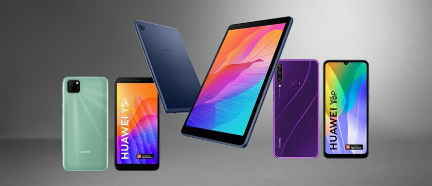 Новинки начального уровня: Huawei выпустила планшет MatePad 8T и смартфоны Y6p и Y5p