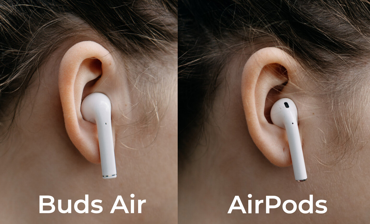 Поместите оба airpods в уши
