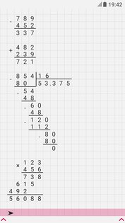 Калькулятор в столбик 1.1. Скриншот 2