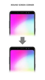Round screen corners and Hide notch 1.2.9. Скриншот 3