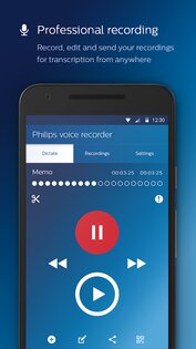 Philips Voice Recorder 3.6.0. Скриншот 1