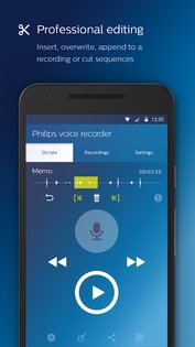 Philips Voice Recorder 3.6.0. Скриншот 2