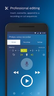 Philips Voice Recorder 3.7.0. Скриншот 2