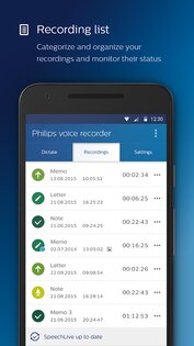 Philips Voice Recorder 3.7.0. Скриншот 4