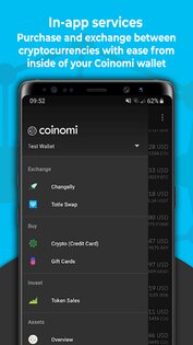 Coinomi 1.4.1. Скриншот 2