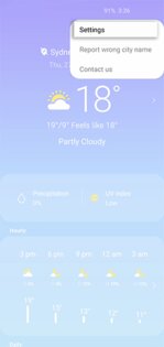 Samsung Погода 1.6.75.47. Скриншот 2