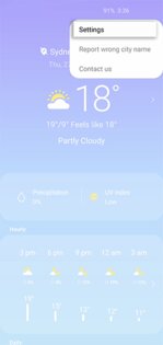 Samsung Погода 1.6.82.11. Скриншот 2