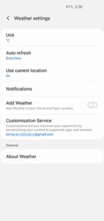Samsung Погода 1.7.20.12. Скриншот 3
