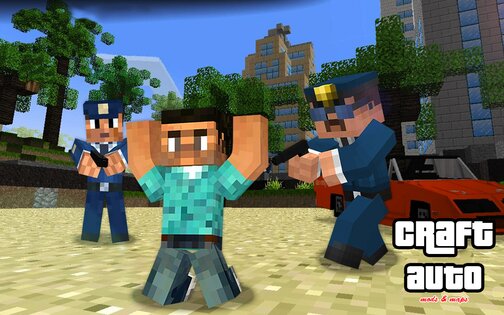 Craft Theft Auto for MCPE 1.2. Скриншот 1