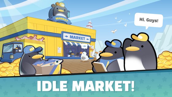 Idle Penguin Market 1.1.10. Скриншот 1