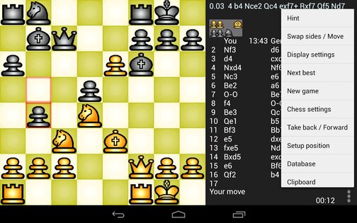 Chess Genius 3.1.0. Скриншот 6
