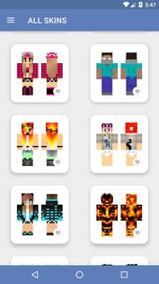 Скины для Minecraft PE 6.1.8. Скриншот 1
