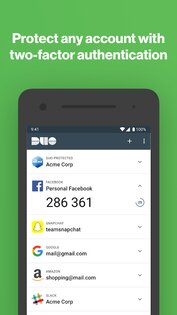 Duo Mobile 4.60.0. Скриншот 1