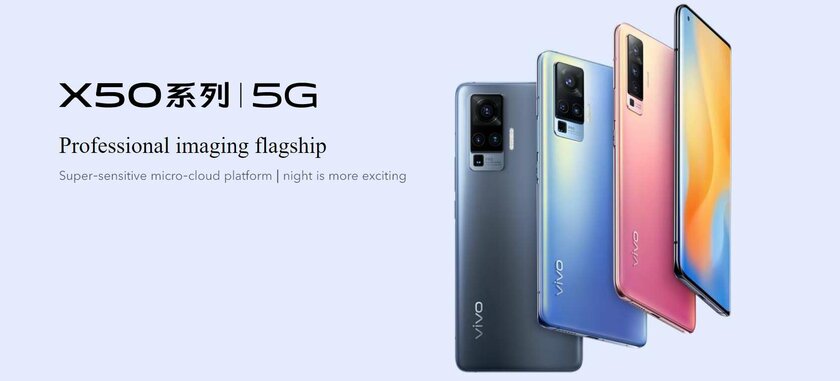 Анонс серии Vivo X50: флагманское трио с 5G и уникальными камерами
