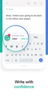 Grammarly Keyboard 2.66.48559. Скриншот 1