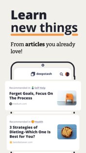 Deepstash – саморазвитие, мотивация и забота 17.1.0. Скриншот 1