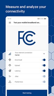 FCC Speed Test app 3.1.4939. Скриншот 1