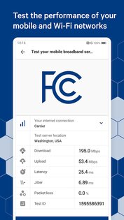 FCC Speed Test app 3.1.4939. Скриншот 2