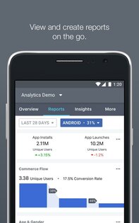 Facebook* Analytics 34.0.0. Скриншот 2