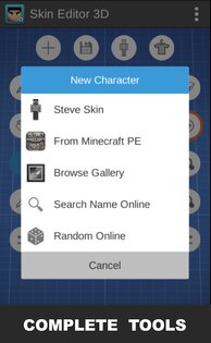 Skin Editor 3D for Minecraft 7.1. Скриншот 3