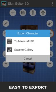 Skin Editor 3D for Minecraft 7.1. Скриншот 5