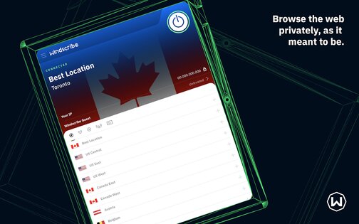 Windscribe VPN 3.80.1575. Скриншот 5