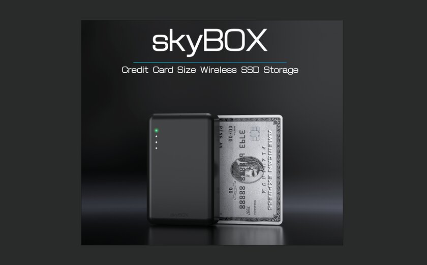Представлен skyBOX — самый маленький беспроводной SSD на 4 ТБ