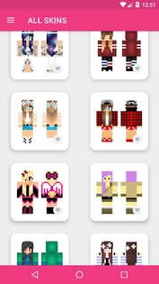 girls skins for mcpe android 12