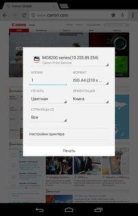 Canon Print Service 2.12.1. Скриншот 2