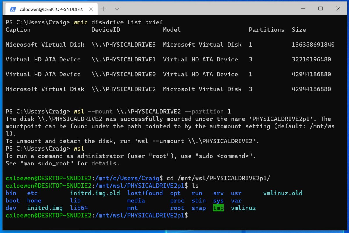 Bash wsl
