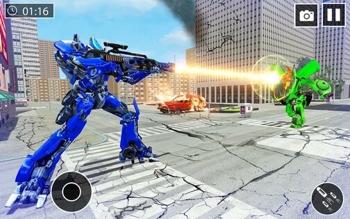 US Police Car Transform Robot War 2020 1.1.5. Скриншот 7