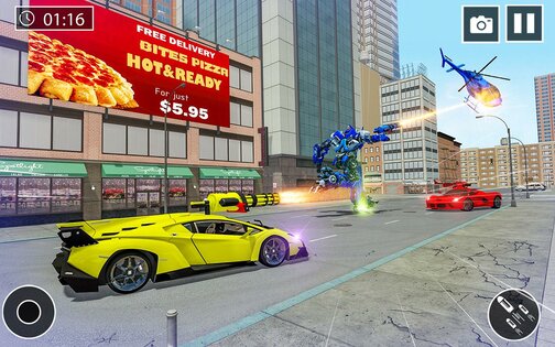 US Police Car Transform Robot War 2020 1.1.5. Скриншот 14