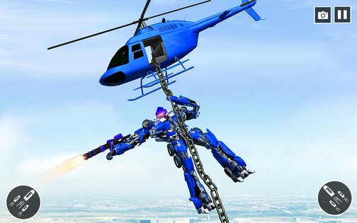 US Police Car Transform Robot War 2020 1.1.5. Скриншот 17