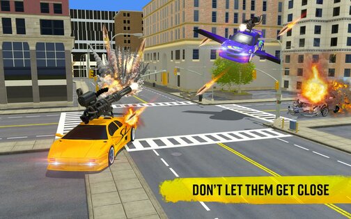Flying Car Robot Shooting Game 9.9.16. Скриншот 4