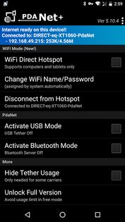 PdaNet+ 5.32. Скриншот 2