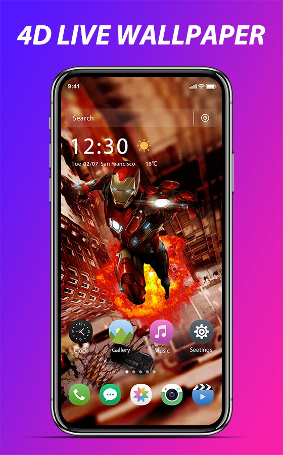 4D live wallpaper 1.8.4