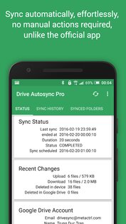 Autosync – автосинхронизация Google Drive 6.0.10. Скриншот 2