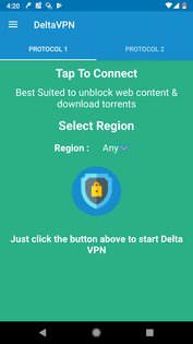 Delta VPN 1.7. Скриншот 6