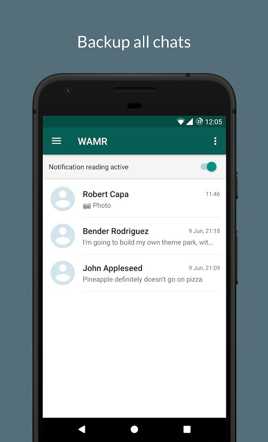 WAMR – recover deleted WhatsApp messages 0.12.5