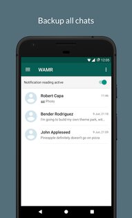 WAMR – восстановление удаленных сообщений WhatsApp 0.15.3. Скриншот 1