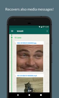 WAMR – восстановление удаленных сообщений WhatsApp 0.15.3. Скриншот 3