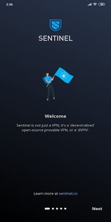 Sentinel VPN 0.4.1. Скриншот 1