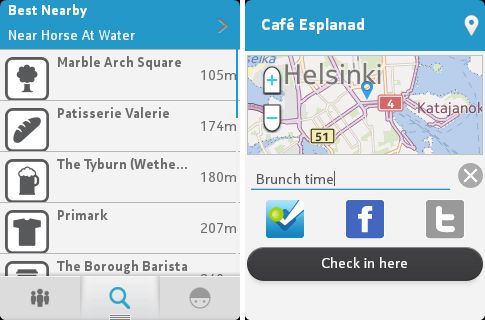 Foursquare представляет обновленное мобильное приложение для S40 и Asha Touch