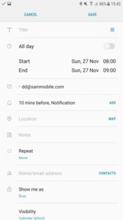 Samsung Календарь 12.7.00.35. Скриншот 4
