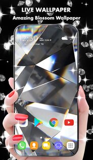 Diamond Live Wallpaper and Keyboard 5.10.73. Скриншот 1