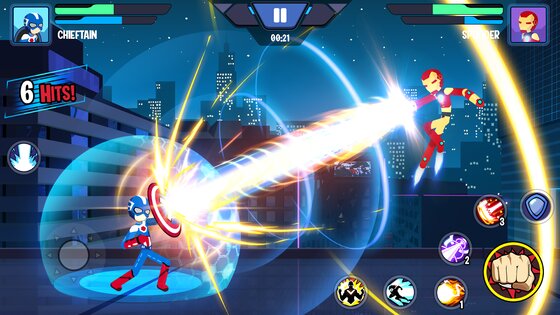 Stickman Superhero Fight 0.2.8. Скриншот 1